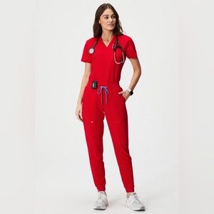 Never worn Fabletics Red scrubs
